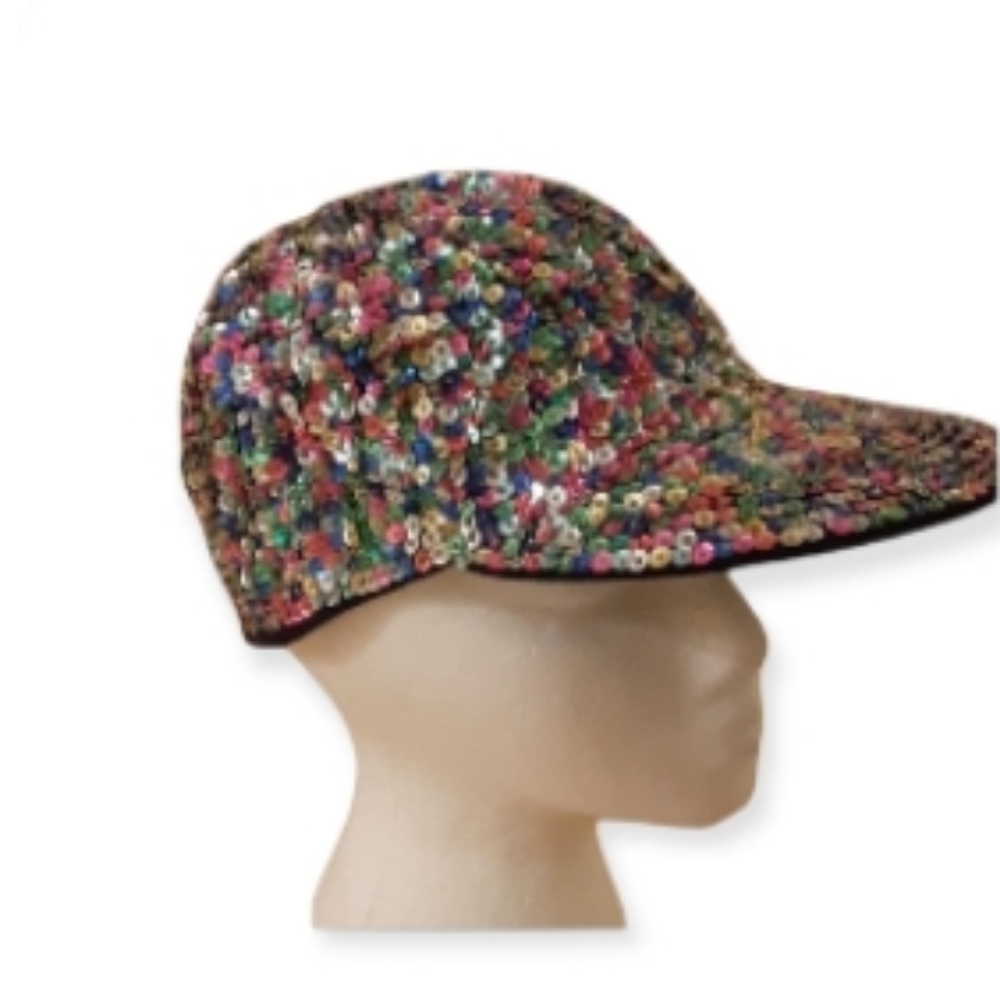 Vintage JC Confetti Sequin Hat